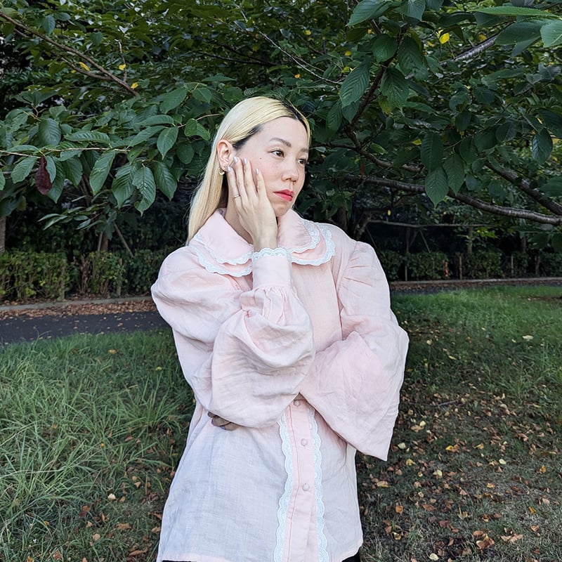 GO GO VINTAGE! BLOUSE - PINK | madder madder