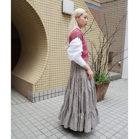 LUCKY PAISLEY DANDAN SKIRT - Moon light illusion