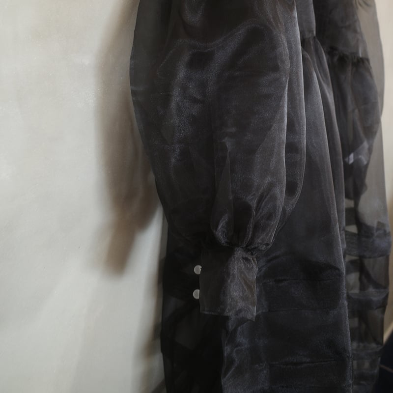 DOLL ORGANZA TUCK DRESS | madder madder