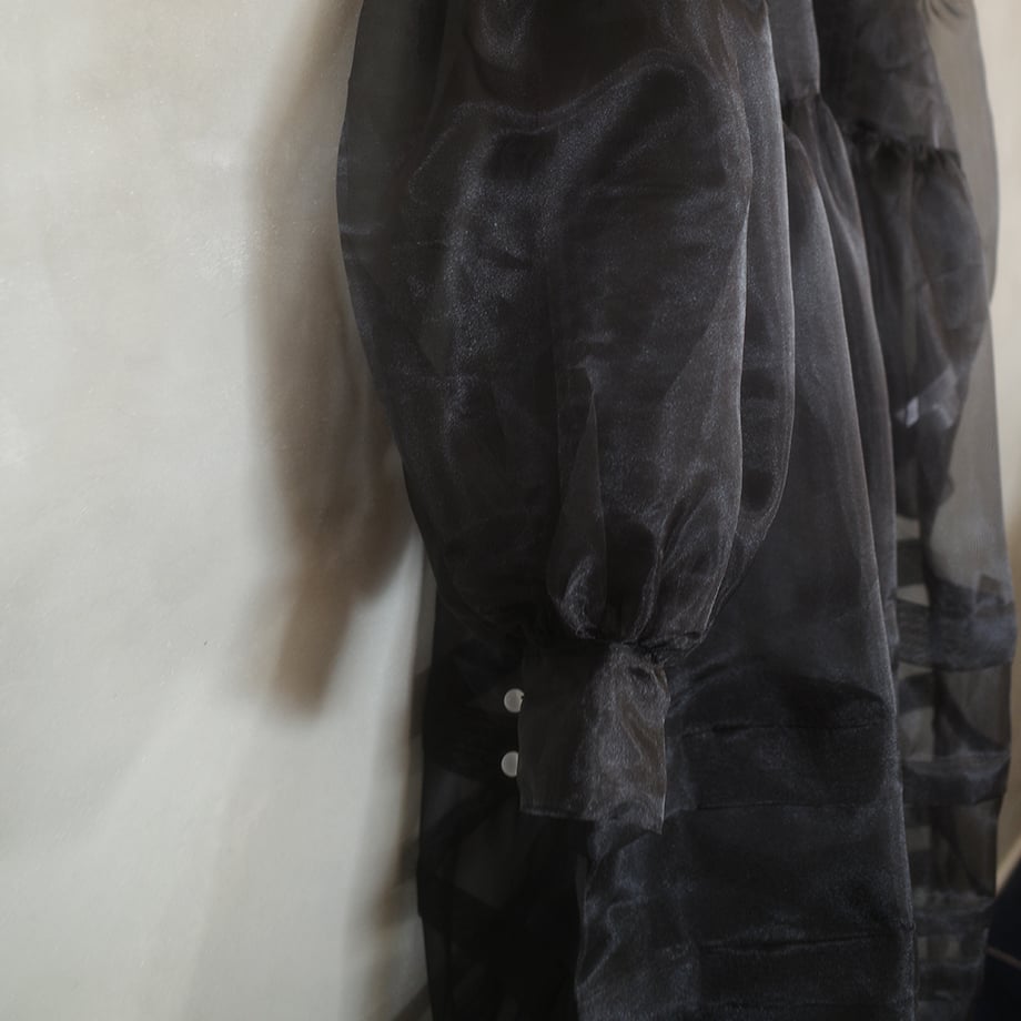 DOLL ORGANZA TUCK DRESS | madder madder