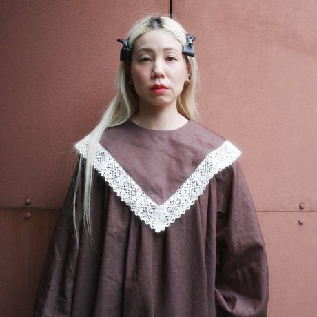 【madder madder】ON/OFF 182 DRESS Damson Madder x Anthropologie Raphaela Shirred Maxi Dress