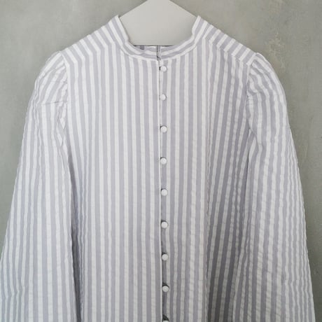 PARASOL STRIPES BLOUSE JACKET - cloudy gray