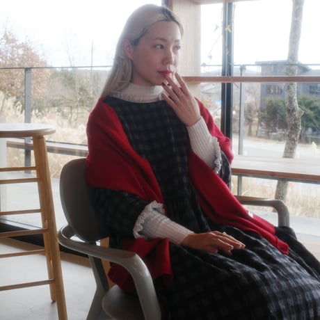 YUKI dress - windows - CHARCOAL×GRAY CHECK