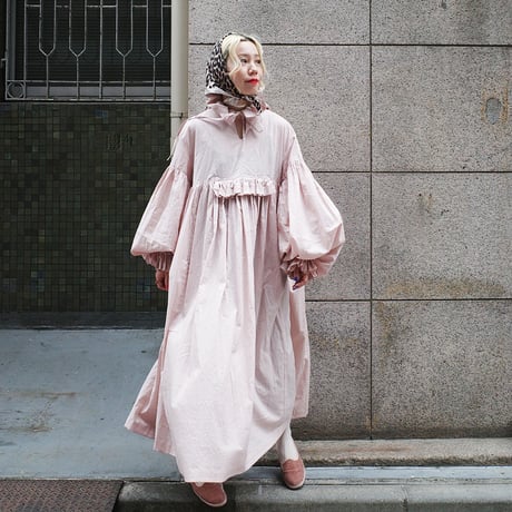 CANDY SLEEVE ANORAK？ DRESS - PINK