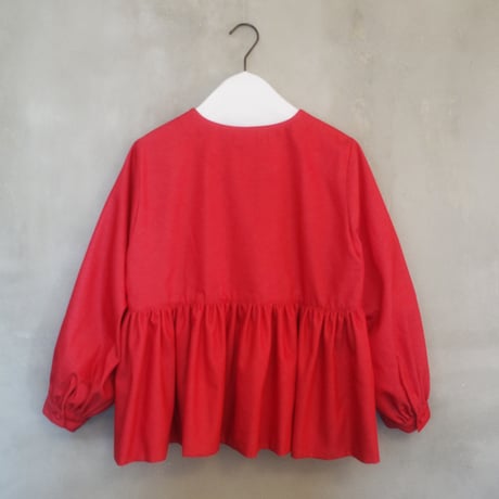“Zephyrus” first breath  blouse jacket - red