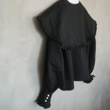 SHELTER BLOUSE - black hole