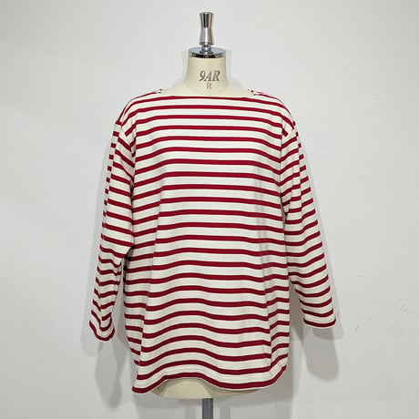 grandpappy's basque shirt - red & off white