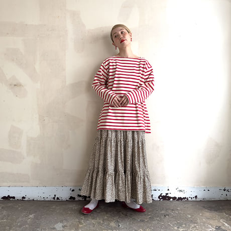 grandpappy's basque shirt - red & off white