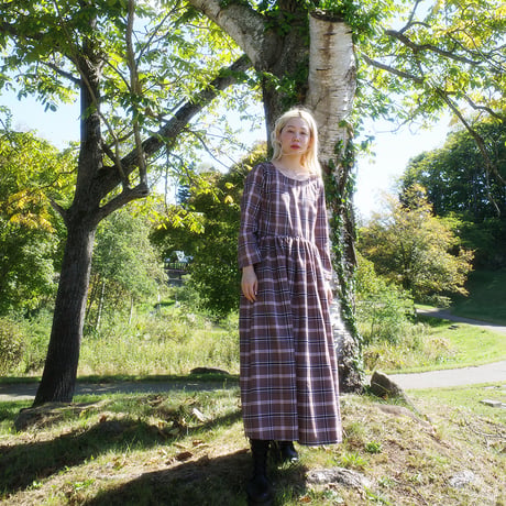 ON/OFF “Luna” magical sleeve check dress