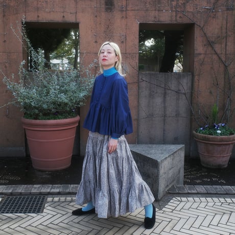 LUCKY PAISLEY DANDAN SKIRT - Moon light illusion