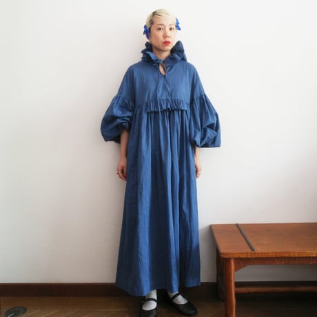 CANDY SLEEVE ANORAK？ DRESS - BLUE