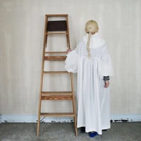 CANDY SLEEVE ANORAK？ DRESS - WHITE