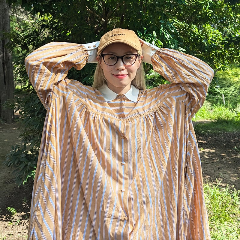 madder madder TATESHIMA SHIRT DRESS オレンジ