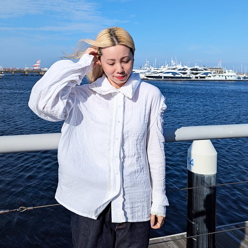 GO GO VINTAGE! BLOUSE - WHITE | madder madder
