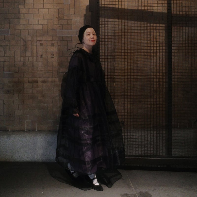 DOLL ORGANZA TUCK DRESS | madder madder