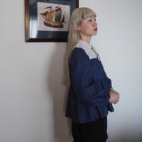 “Zephyrus” first breath  blouse jacket - navy