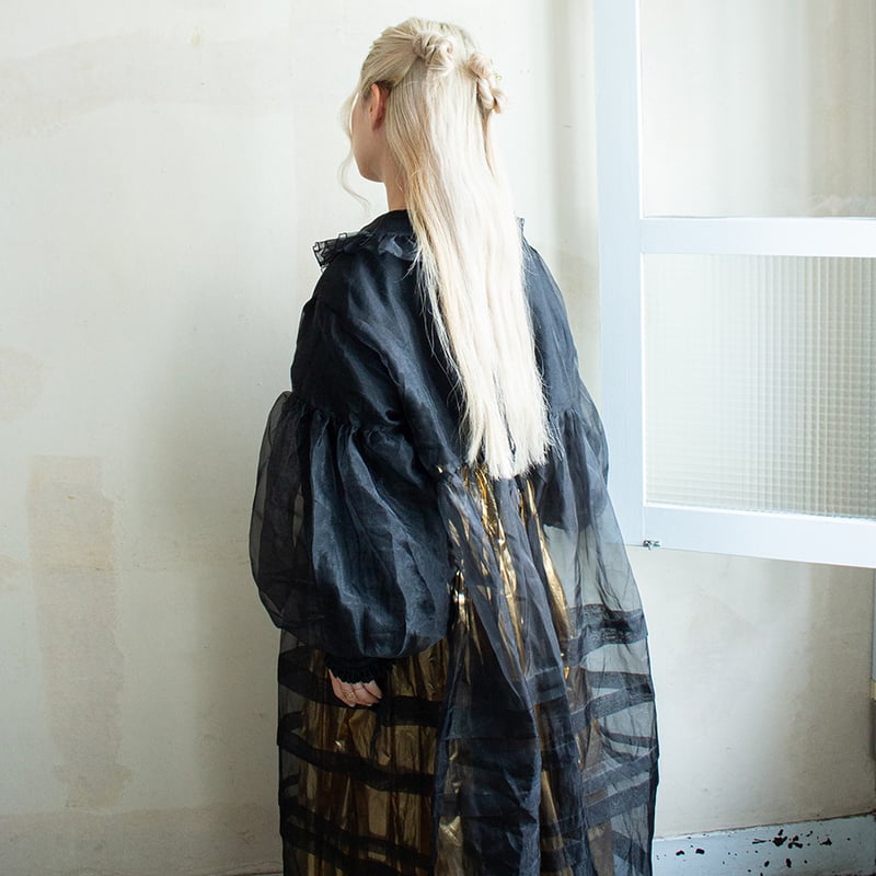 DOLL ORGANZA TUCK DRESS | madder madder