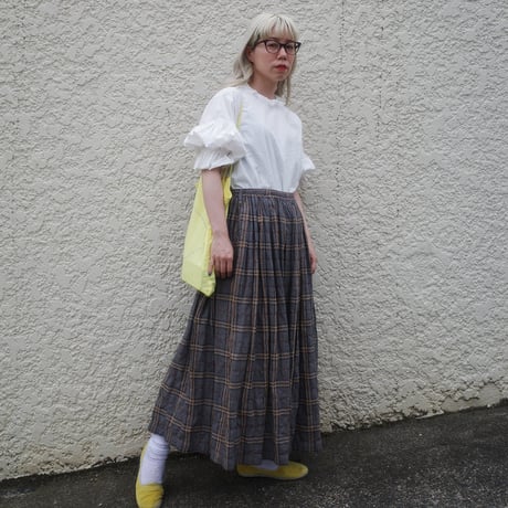 SEASON GAP LAB. check skirt-03