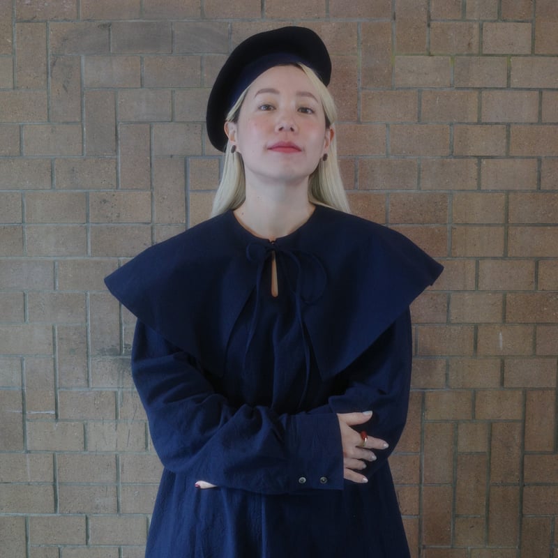 First Quarter MOON DRESS - NAVY | madder madder