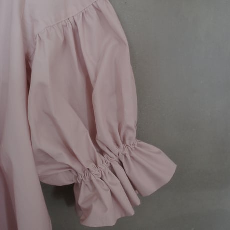 go vintage! frill short blouse -  nostalgic pink