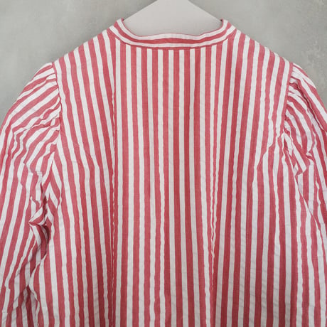 PARASOL STRIPES BLOUSE JACKET - sunny red