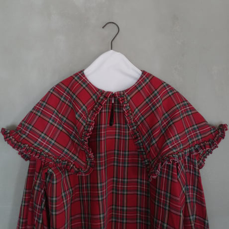 “DERA” CHECK SHELTER BLOUSE