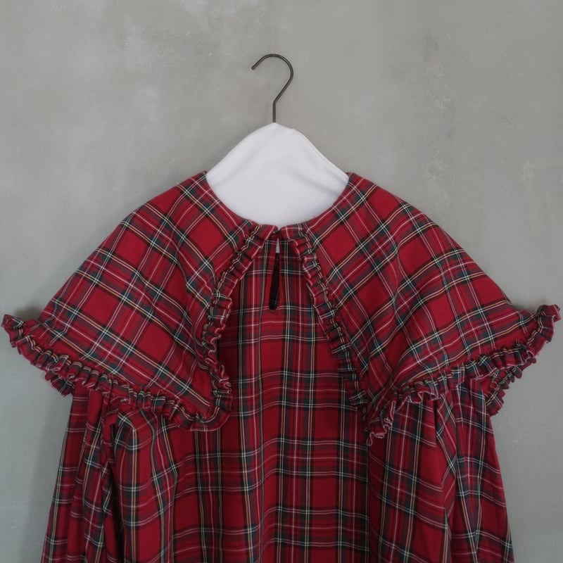maddermadder シェルターブラウス DERA” CHECK SHELTER BLOUSE | madder madder