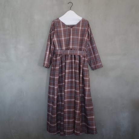 ON/OFF “Luna” magical sleeve check dress