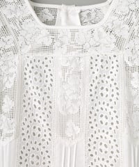 Lace Combination Blouse 2911-929  ● Special  Price ¥26,400