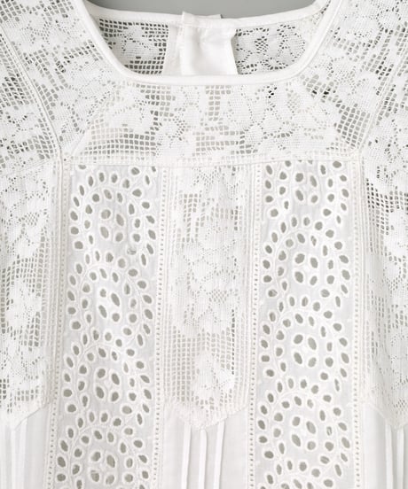 Lace Combination Blouse 2911-929  ● Special  Price ¥26,400