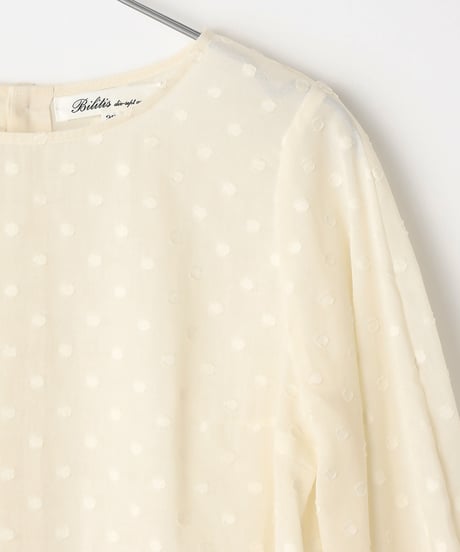 Dot Jaquard Blouse(2911-914) ● Special  Price ¥14,300