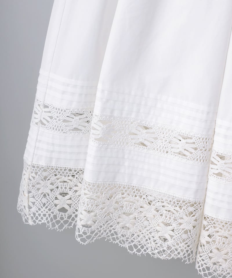 Antique Petticoat Skirt(2912-902) 白：追加分出来上がりました