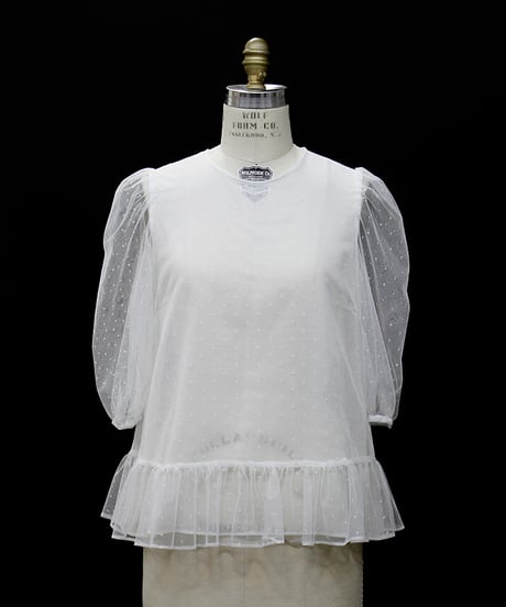 Dot Tulle Blouse(2911-901) ●Special Price ¥14,300