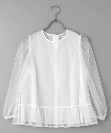 Dot Tulle Blouse(2911-901) ●Special Price ¥14,300