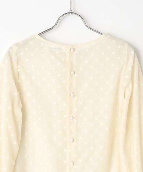 Dot Jaquard Blouse(2911-914) ● Special  Price ¥14,300