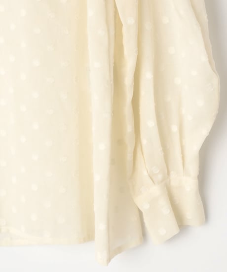 Dot Jaquard Blouse(2911-914) ● Special  Price ¥14,300