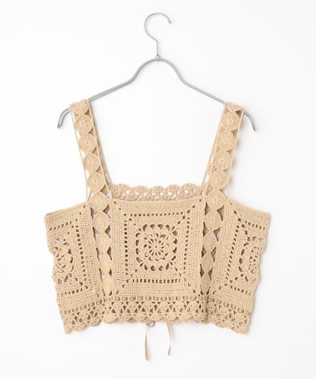 2914-654 Hand Knit Camisole ¥30,800