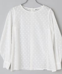 Dot Jaquard Blouse(2911-914) ● Special  Price ¥14,300