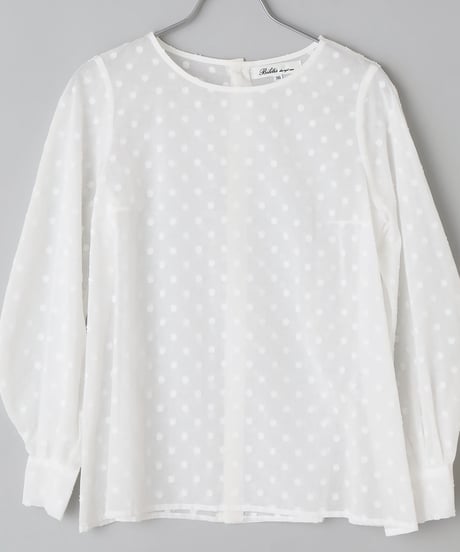 Dot Jaquard Blouse(2911-914) ● Special  Price ¥14,300