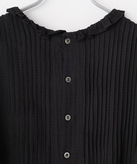 Pintucked Black Dress 2913-706