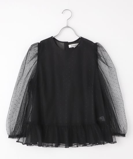 Dot Tulle Blouse(2911-901) ●Special Price ¥14,300