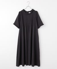 Pintucked Black Dress 2913-706