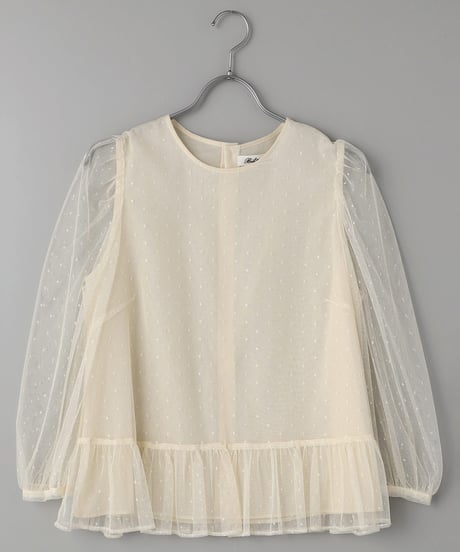 Dot Tulle Blouse(2911-901) ●Special Price ¥14,300