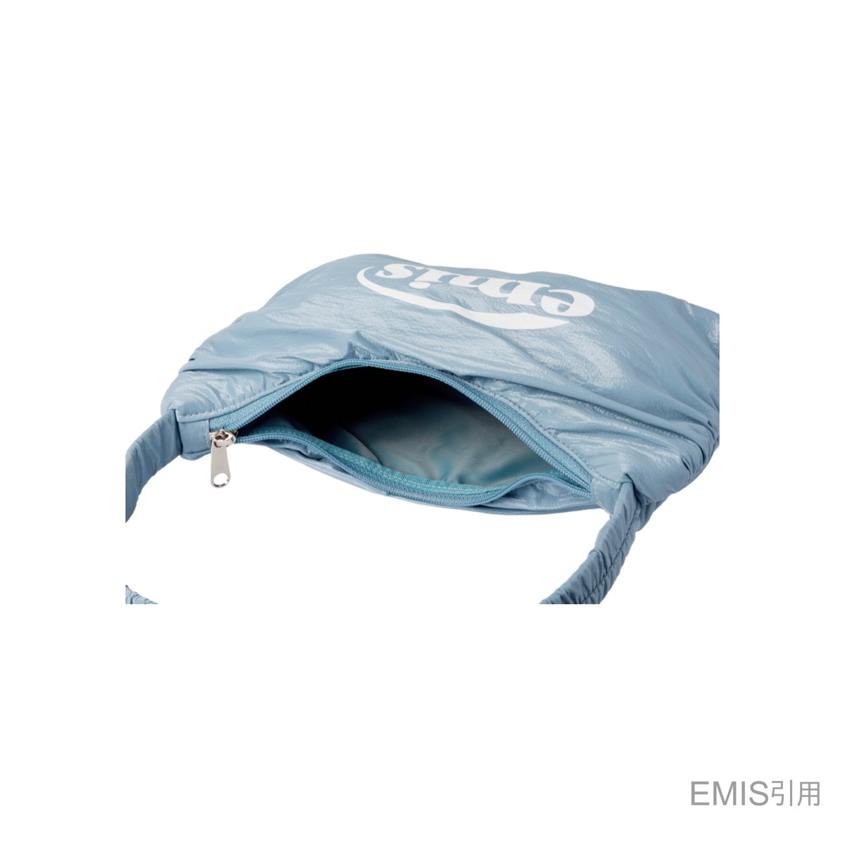 EMIS】GLOSSY SHIRRING HOBO BAG | PS23