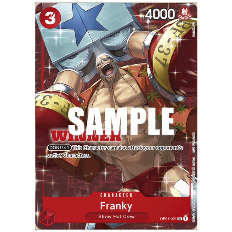 ワンピースカード】Franky(OP01-021) Winnerプロモ フランキー | Hu