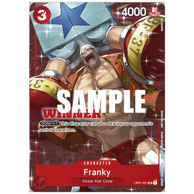 ワンピースカード】Franky(OP01-021) Winnerプロモ フランキー | Hu