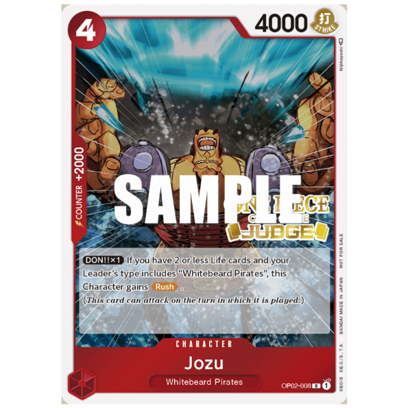 ワンピースカード】Jozu(OP02-008) Judge プロモ | Huskita TCG