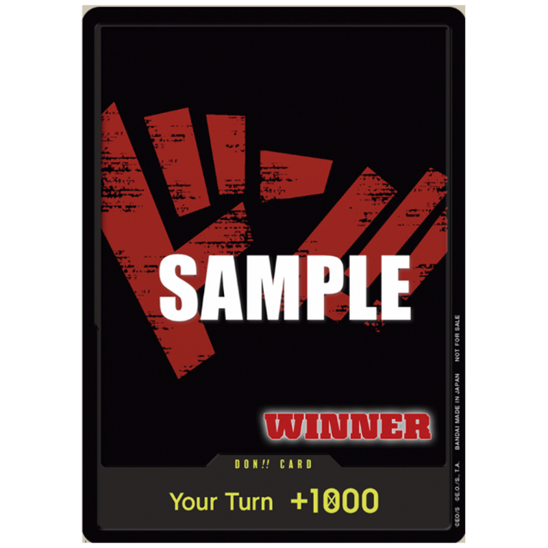 ワンピースカードゲーム　ドンカード　英語版　赤　WINNER　5枚