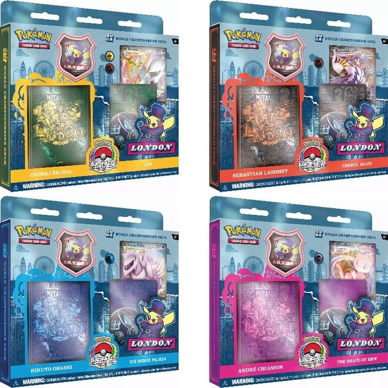 ポケモンカード】2022 ロンドン World Championship Deck 4個セッ ポケモンカード】2022 ロンドン World Championship Deck 4個セッ