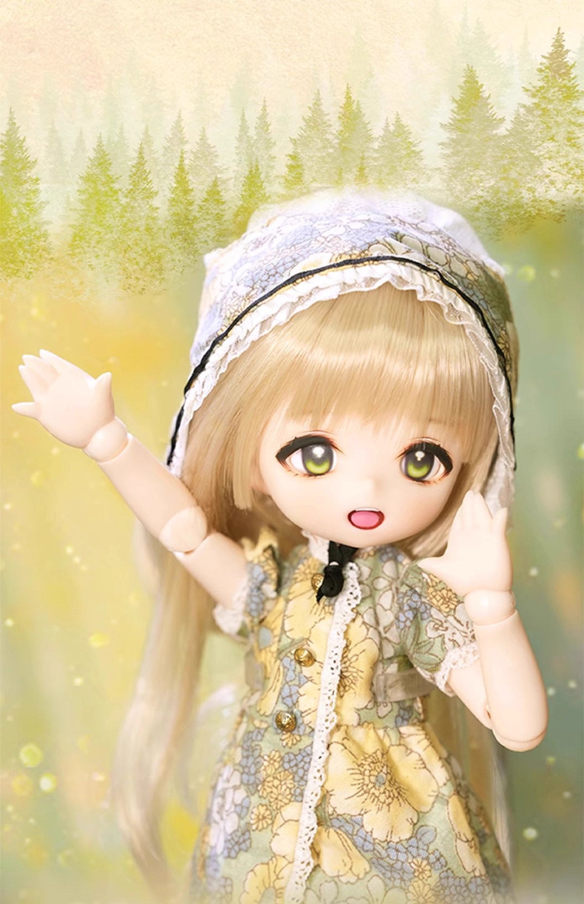 1/6 imomodoll riika カスタムヘッド ＋ アイ ＋ 向かわ ウィッグ